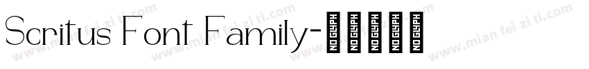 Scritus Font Family字体转换